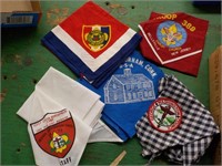 5 Vintage Boy Scout Kerchiefs