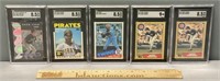 5 Graded Baseball Stars & Rookie Cards RC