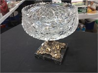 Vintage Ornate Crystal bowl