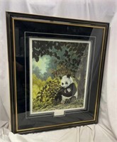 Giant Panda and Cub Signed and Numbered