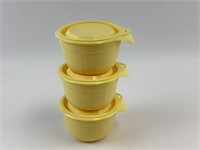 New Tupperware 650 ML Yellow Mini Mixing Bowls