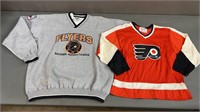 2pc Vtg Philadelphia Flyers Jersey & Crewneck