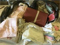 2 sacks of assorted linens