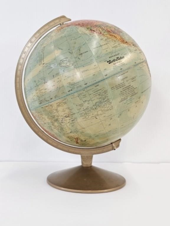 REPLOGLE WORLD GLOBE - 15" TALL X 12' DIAMETER