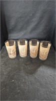 1903 - 1978 Gibson County Bank Lot of 4 Glasses