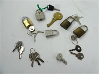 Lot of Misc. Small Padlocks and Keys