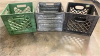 Lamar CRMY. Galvanized Crate and Two Plastic