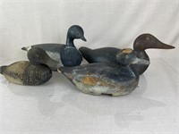 Assortment of Antique Wood Duck Decoys