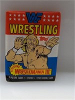 1987 Topps Wrestle Mania III Pack