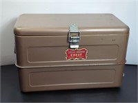 Very Nice 1950's "Little Brown Chest" Cooler With