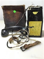 WWII US Military Field Phone