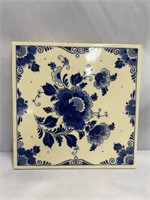 DELFT CERAMIC TILE   6X6 INCHES