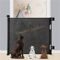 Retractable Baby Gate  33x55  Black