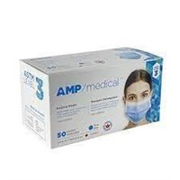 1 Box Of 50 Amp Medical Surical Masks Ontario Made