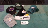 Sports Ball Caps & Steelers Stocking Hat