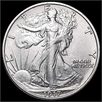 1917-S Walking Liberty Half Dollar LIGHTLY