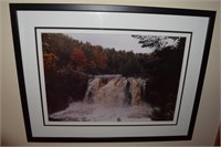 21 x 27 framed Falls photographic art