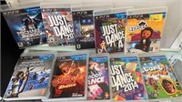 Lot of 10 PS3 Games for PS3 Move