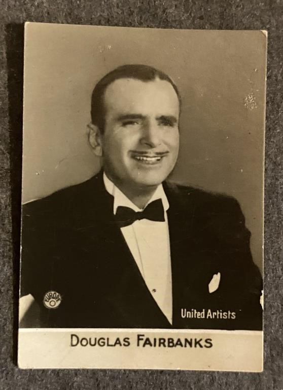 DOUGLAS FAIRBANKS: Scarce ORAMI Tobacco Card (1931