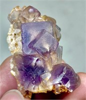 16 Gm Perfect Purple Cubic  Fluorite Specimen