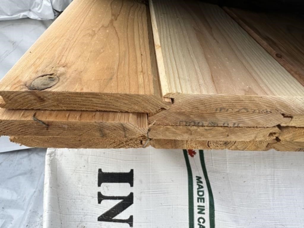 1 x 6" x 14' Cedar T & G x 3556 LF