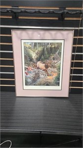 "OVER A LIMB" BY ROY BOOTS REYNOLDS SIGNED FRAMED