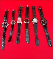 Lot of 6 Men's Fashion Watches
