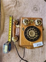 Vintage Austin Wall Button Hand Crank Telephone