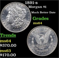 1891-s Morgan $1 Grades Choice Unc