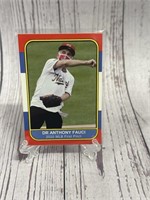 Dr. Anthony Fauci first pitch novelty card 2020