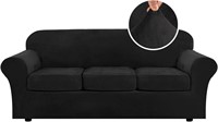 H.VERSAILTEX Modern Velvet Couch Cover 4 Piece