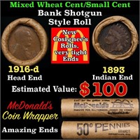 Small Cent Mixed Roll Orig Brandt McDonalds Wrappe