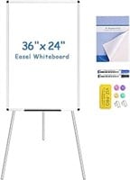 VIZ-PRO Dry Erase Easel Whiteboard, 36 x 24 Inches