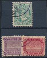COOK ISLANDS #22-24 USED FINE