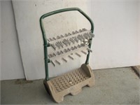 Garden Tool Rack on Wheels