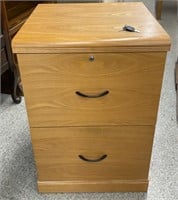 Wooden Filing Cabinet (18.5"W x 16.5"D x