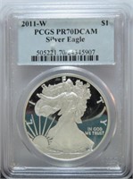 2011-W silver Eagle PCGS PR70DCAM