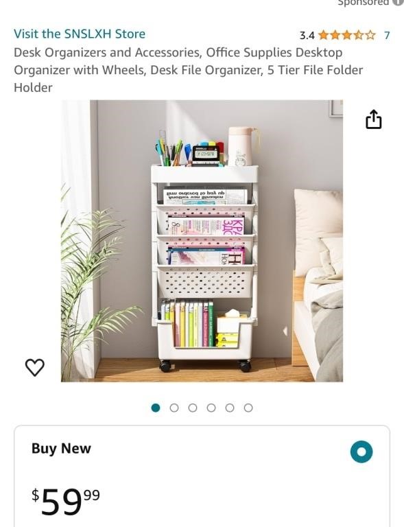 ORGANIZATION CART (OPEN BOX, NEW)