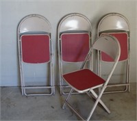 Vintage Round Top Folding Chairs