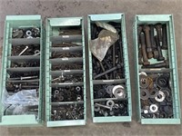 Metal drawers with contents/hardware