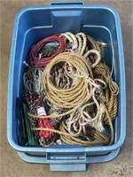 Misc. ropes with tote