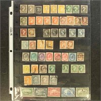 Canada Stamps 1870s-1930s Used on page with Small