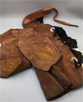 Child’s Leather Cowboy Vest & Chaps