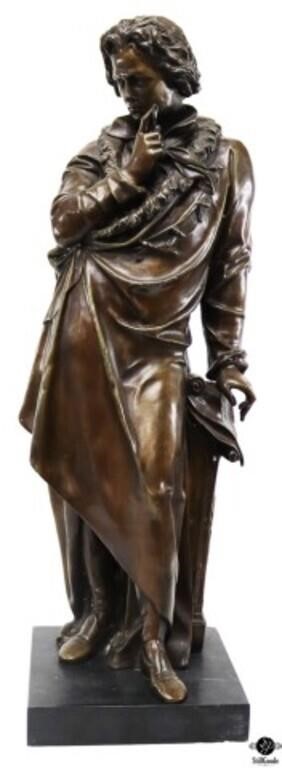 Ludwig Von Beethoven Cast Bronze Statue