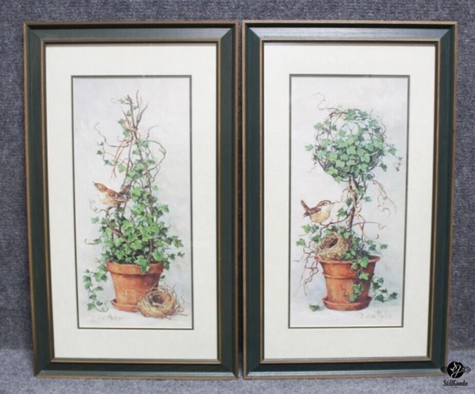 Barbara Mock Topiary Prints / 2 pc