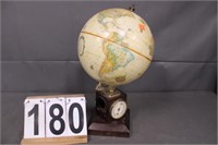 Globe W/ Barometer   Missing 1 Face