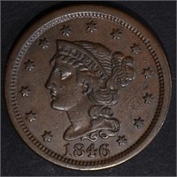 1846 LARGE CENT, XF N-11 R-2+
