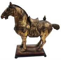 Vintage Carved Chinese Tang Horse Figure