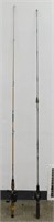 ** 2 Vintage Fishing Rod & Reel Combos