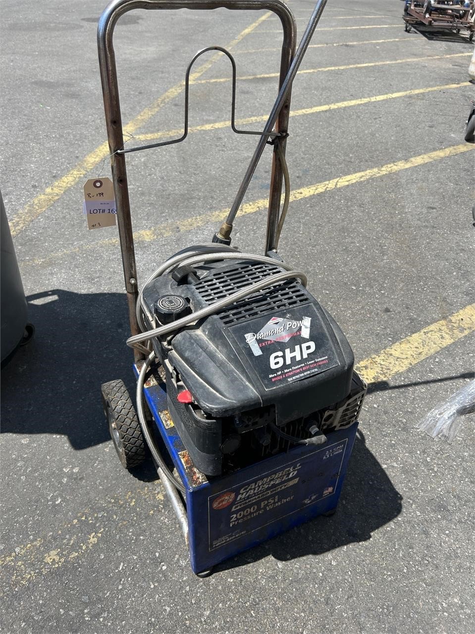 Diamond Power 6 HP Pressure Washer As - Is